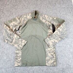 NWT Massif Army Combat Shirt Men L Green Digital Camo Flame Resistant ACS PEO FR